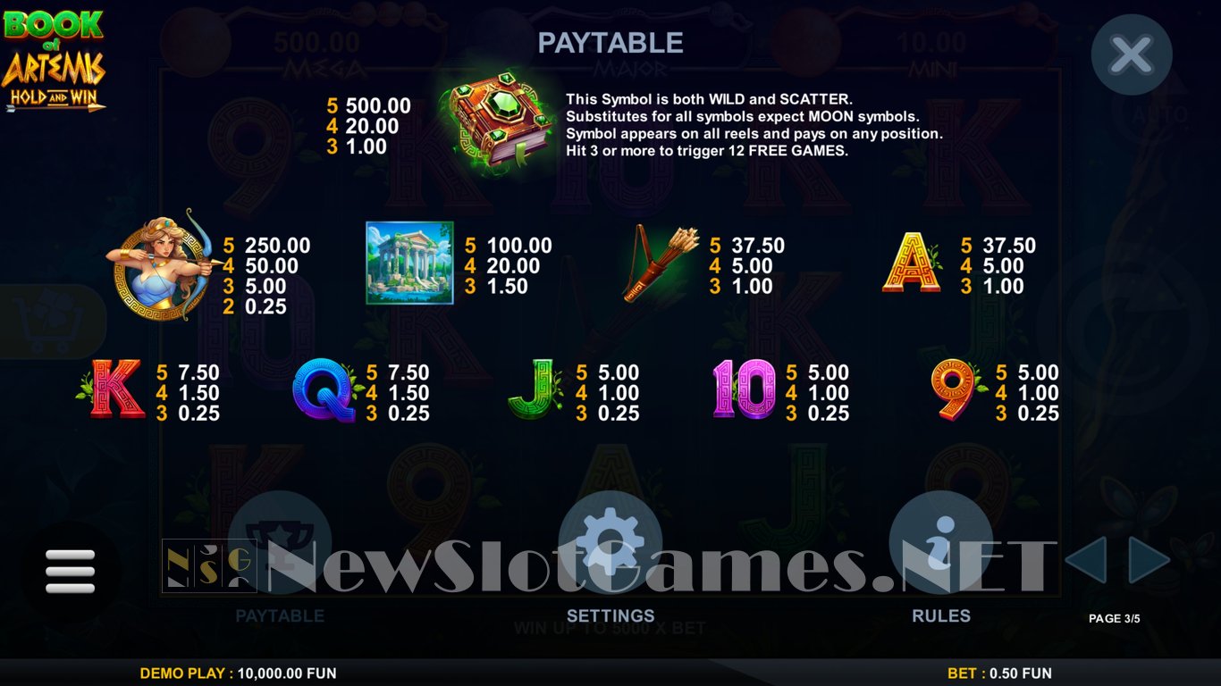 Book Of Artemis Slot Slot Image in Demo - pic. 5