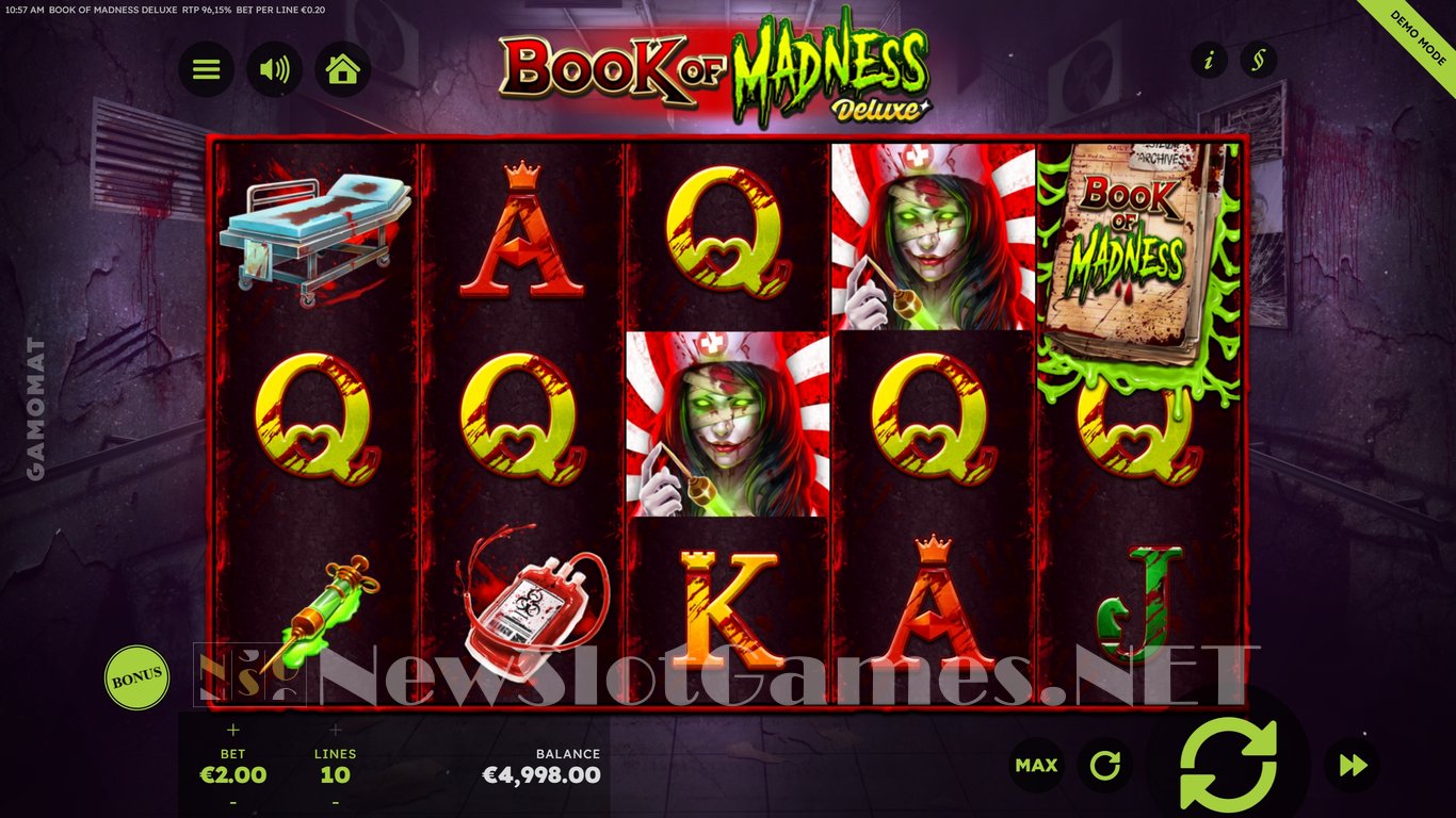 Book of Madness Deluxe Slot Demo Image