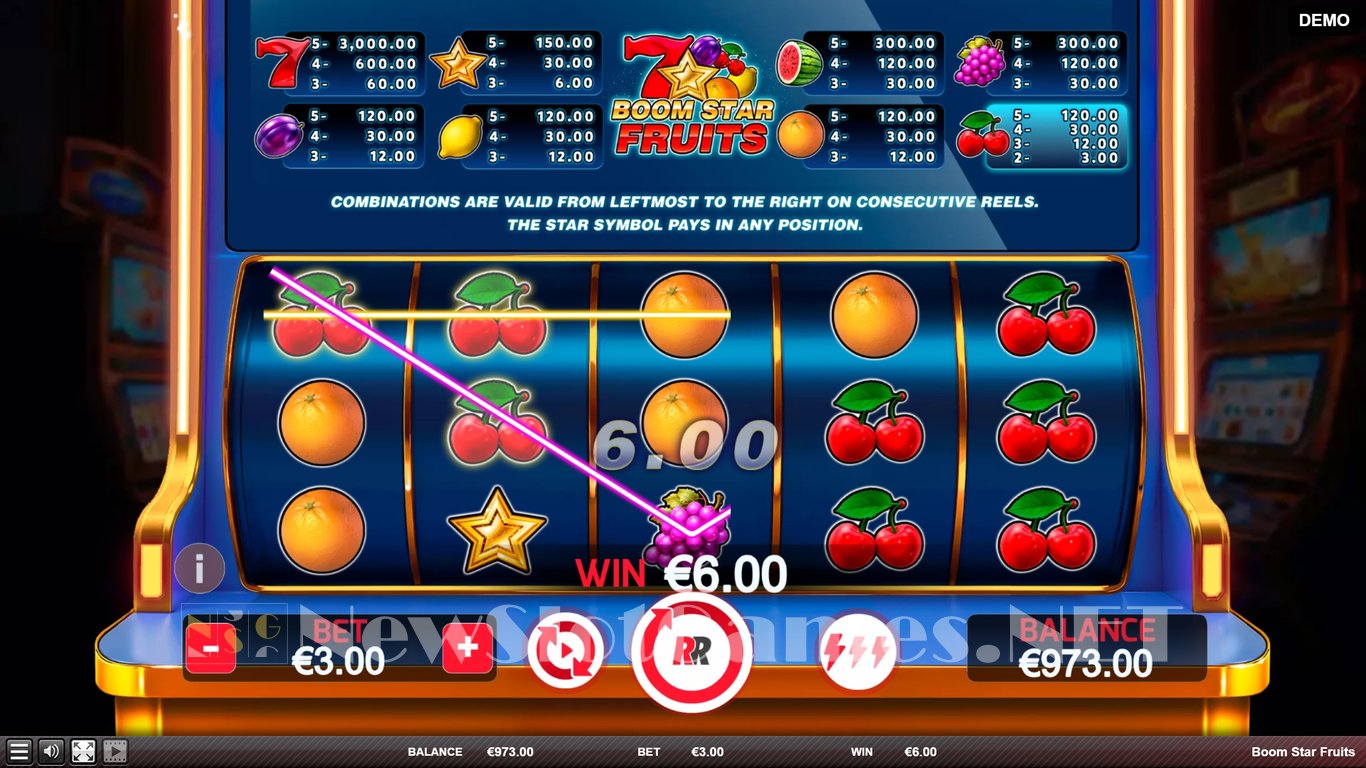 Boom Star Fruits Slot Slot Image in Demo - pic. 3