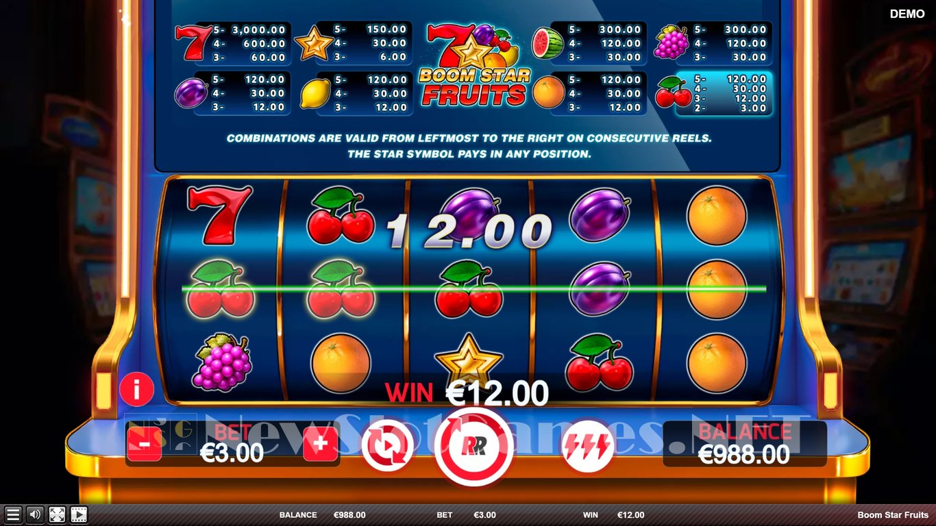 Boom Star Fruits Slot Slot Image in Demo - pic. 4