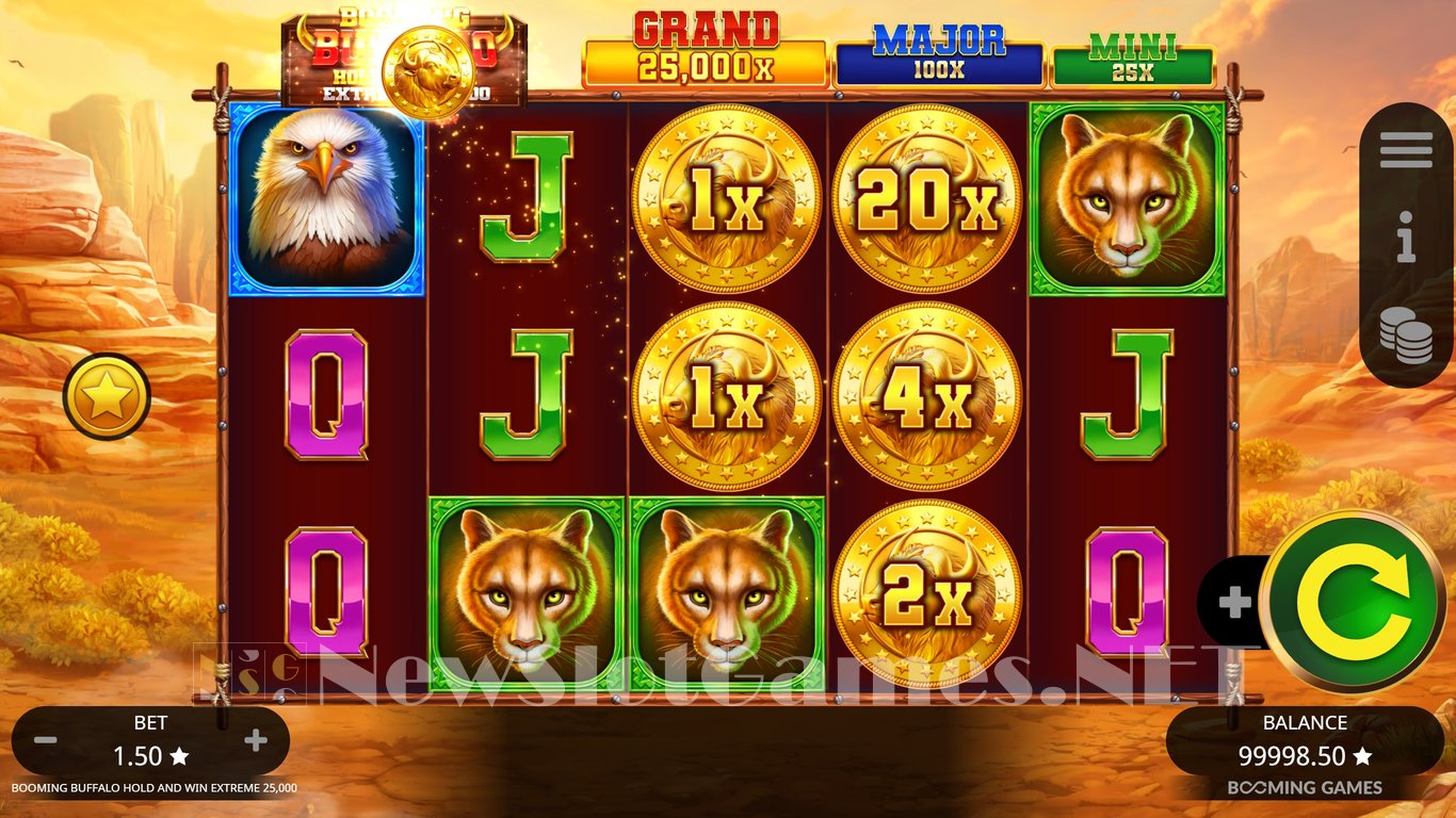 Booming Buffalo Hold and Win Extreme 25000 Slot Slot Image in Demo - pic. 2