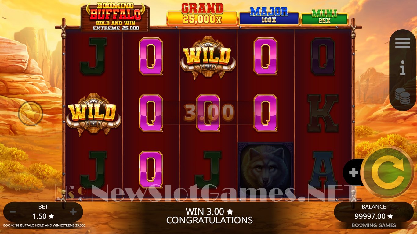 Booming Buffalo Hold and Win Extreme 25000 Slot Slot Image in Demo - pic. 6