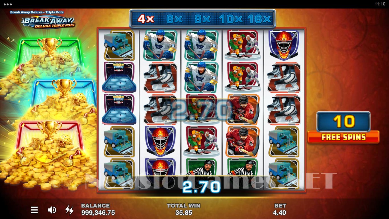 Break Away Deluxe Triple Pots Slot Slot Image in Demo - pic. 6