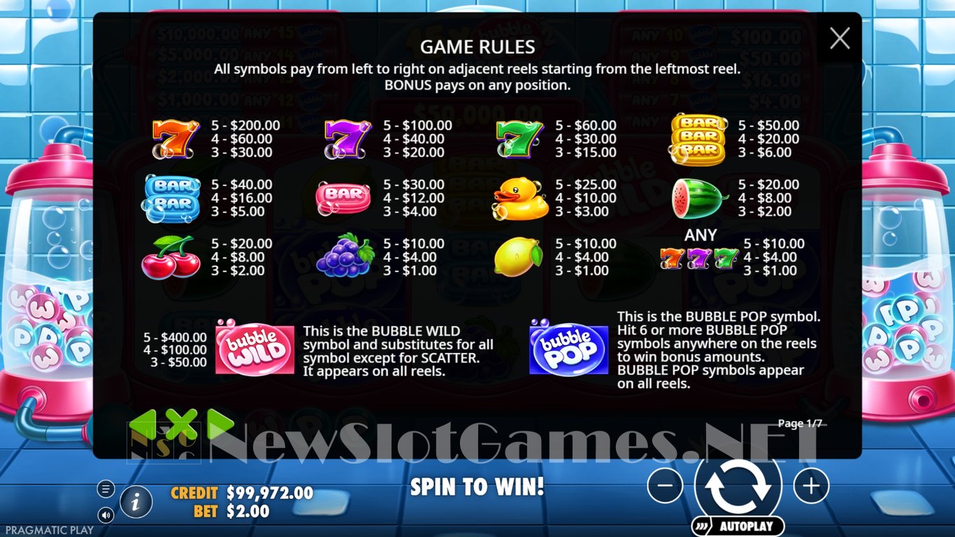 Bubble Wild 2 Slot Slot Image in Demo - pic. 3