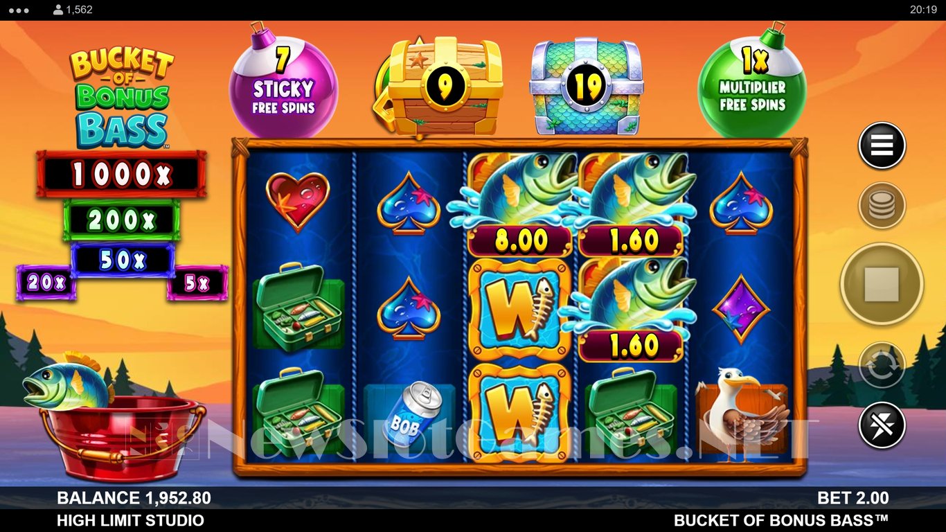 Bucket of Bonus Bass Slot Slot Image in Demo - pic. 2