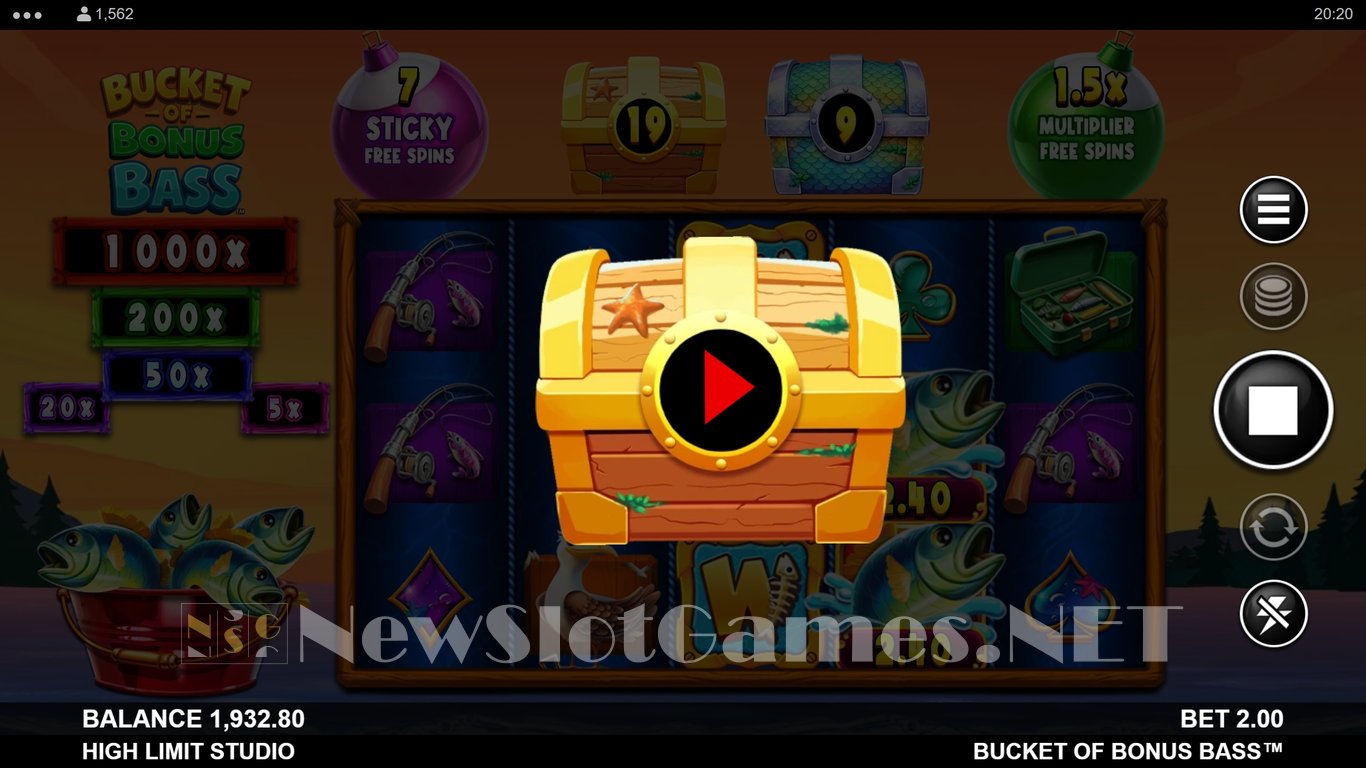 Bucket of Bonus Bass Slot Slot Image in Demo - pic. 5