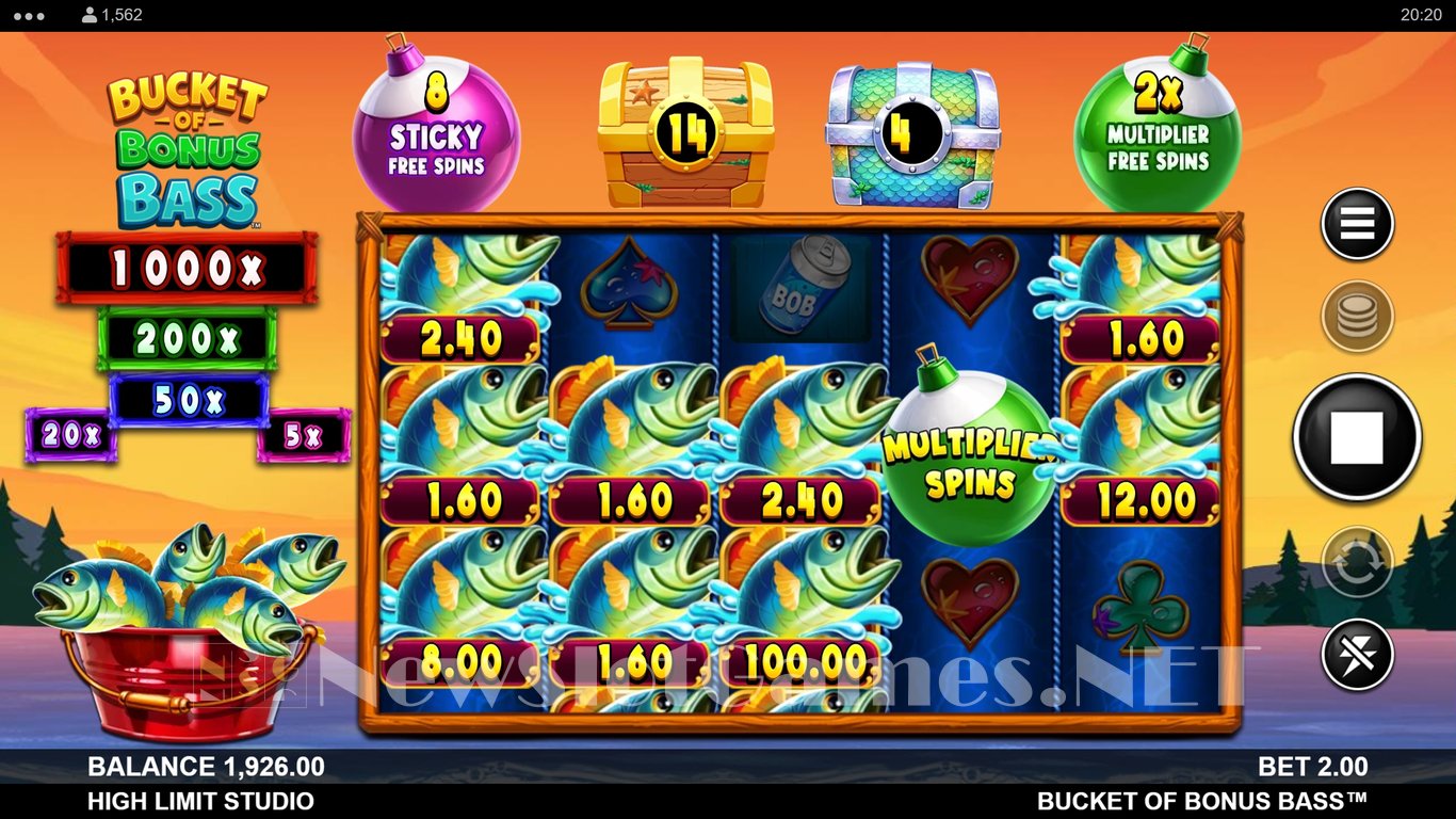 Bucket of Bonus Bass Slot Slot Image in Demo - pic. 6