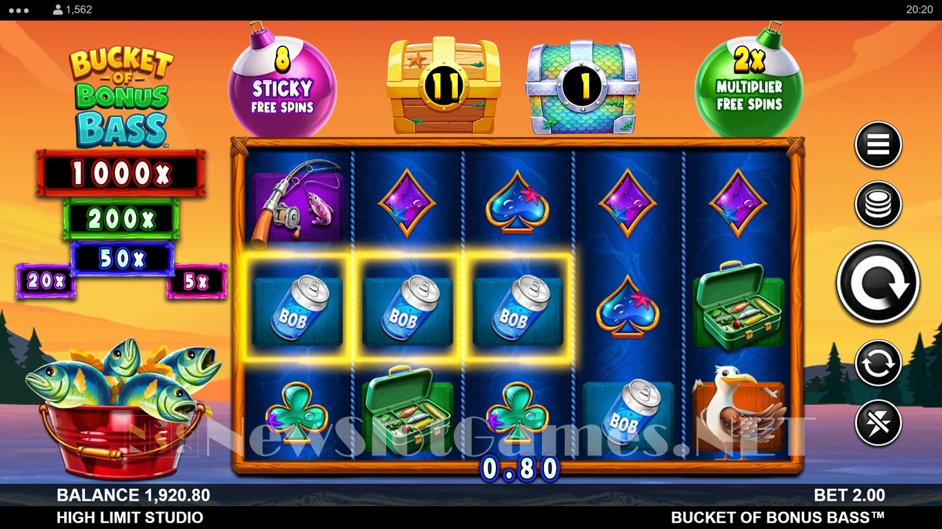 Bucket of Bonus Bass Slot Slot Image in Demo - pic. 7