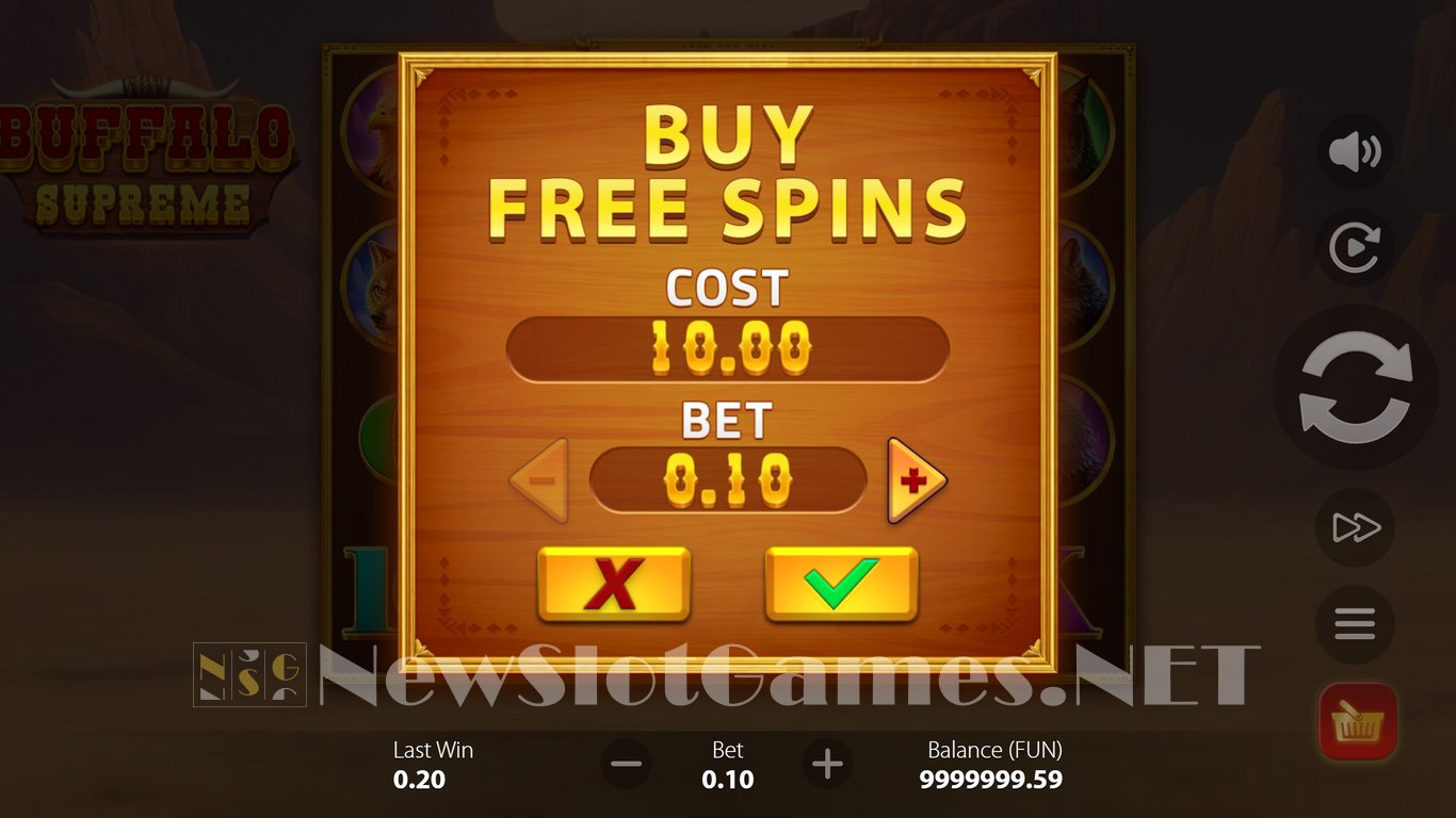 Buffalo Supreme Slot Slot Image in Demo - pic. 3