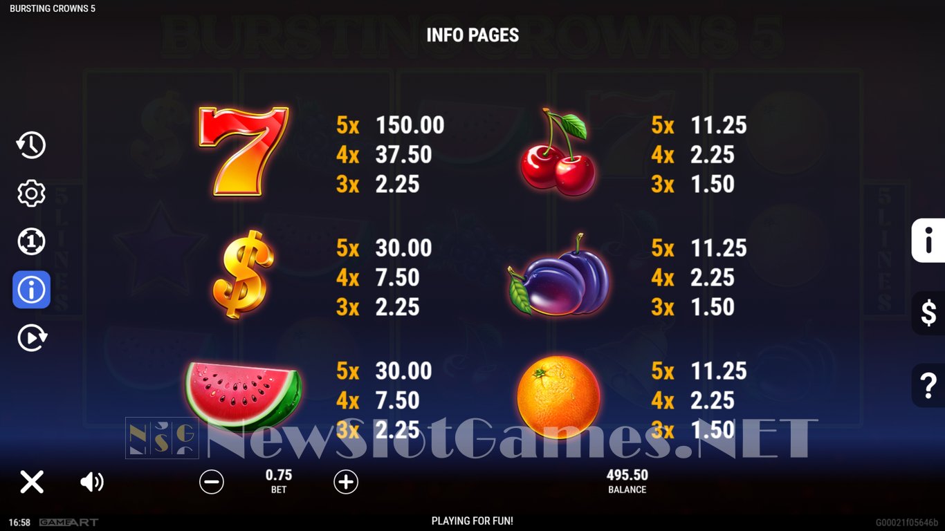Bursting Crowns 5 Slot Slot Image in Demo - pic. 6