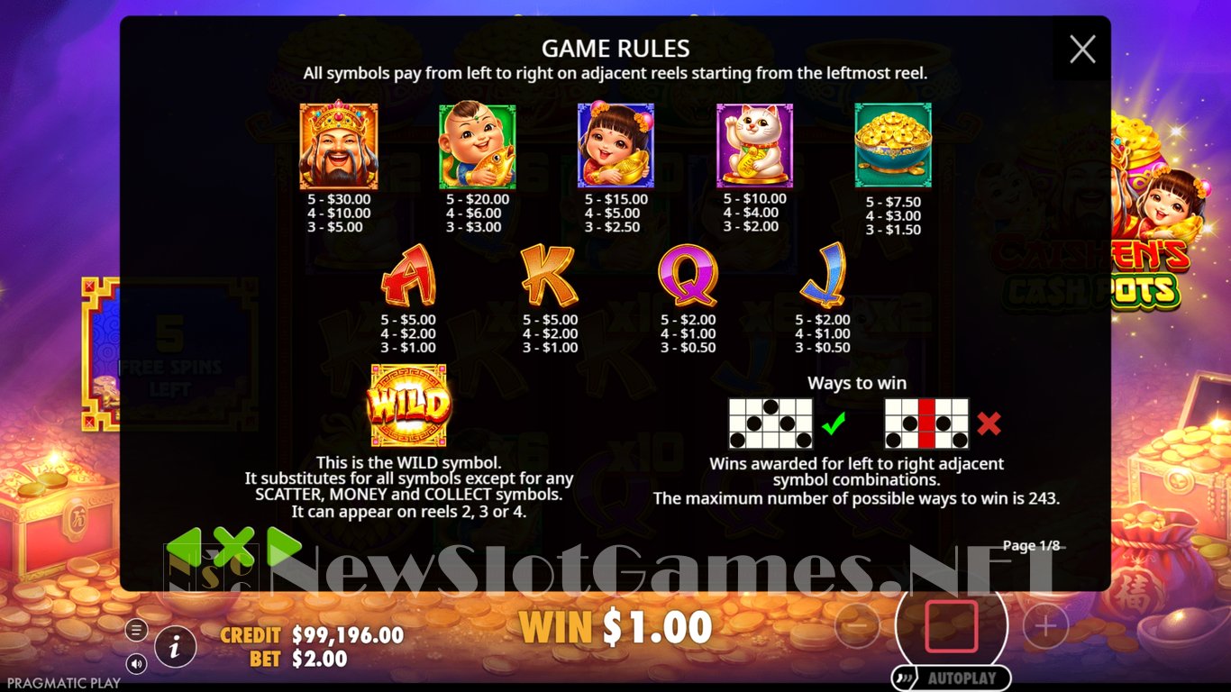 Caishens Cash Pots Slot Slot Image in Demo - pic. 7