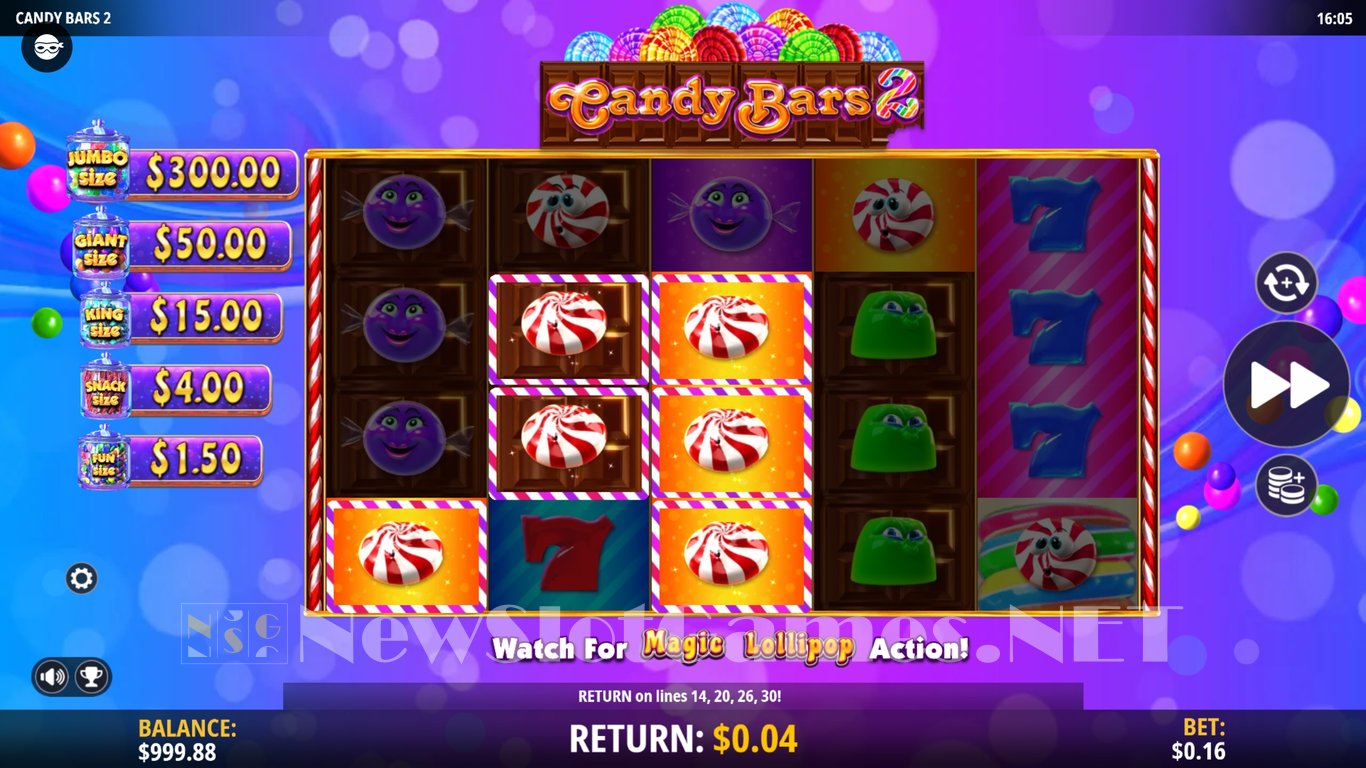 Candy Bars 2 Slot Demo Image