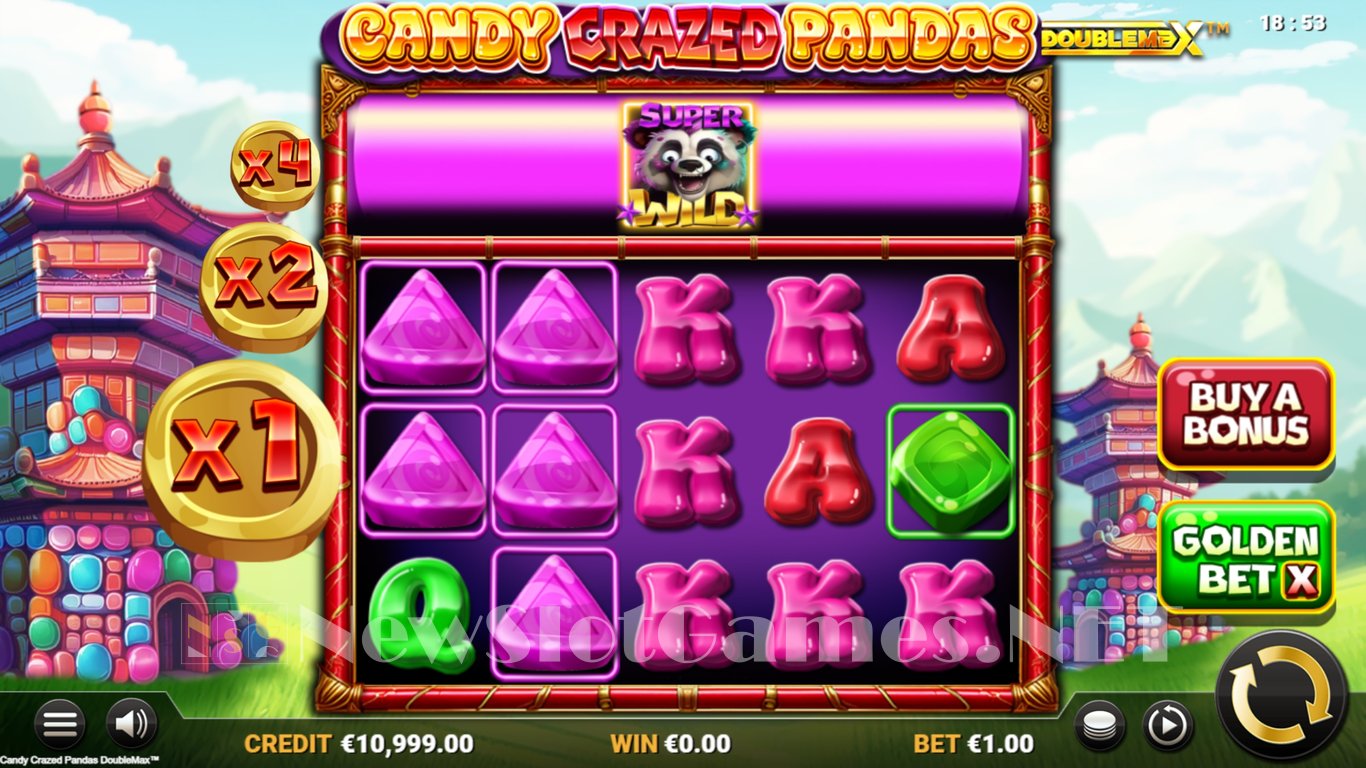 Candy Crazed Pandas DoubleMax Slot Demo Image