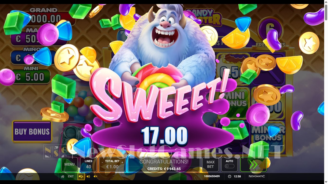 Candy Monster Slot Slot Image in Demo - pic. 5