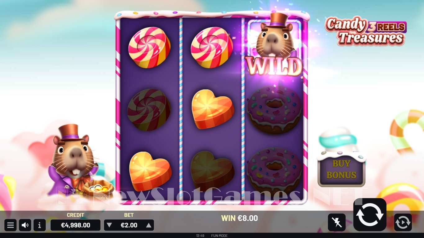 Candy Treasures 3 Reels Slot Demo Image