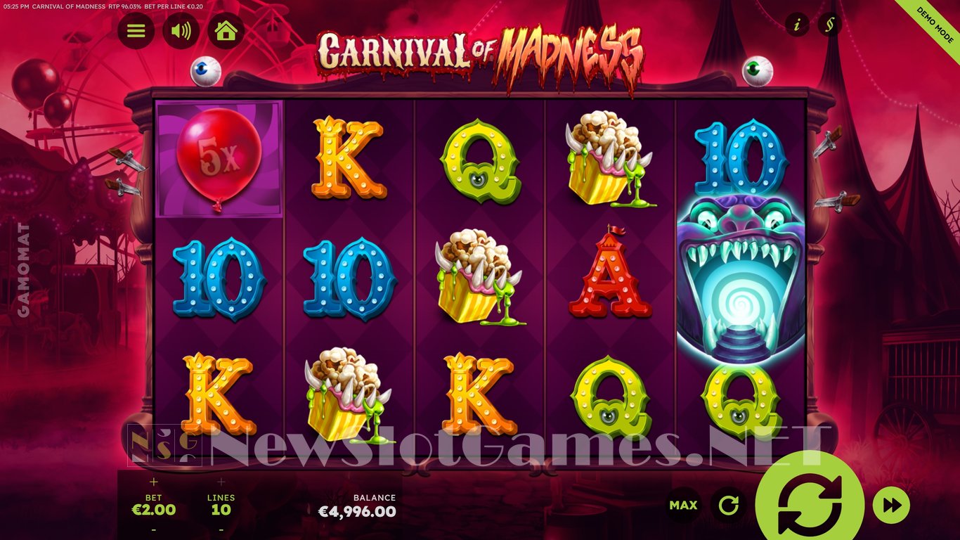 Carnival of Madness Slot Demo Image