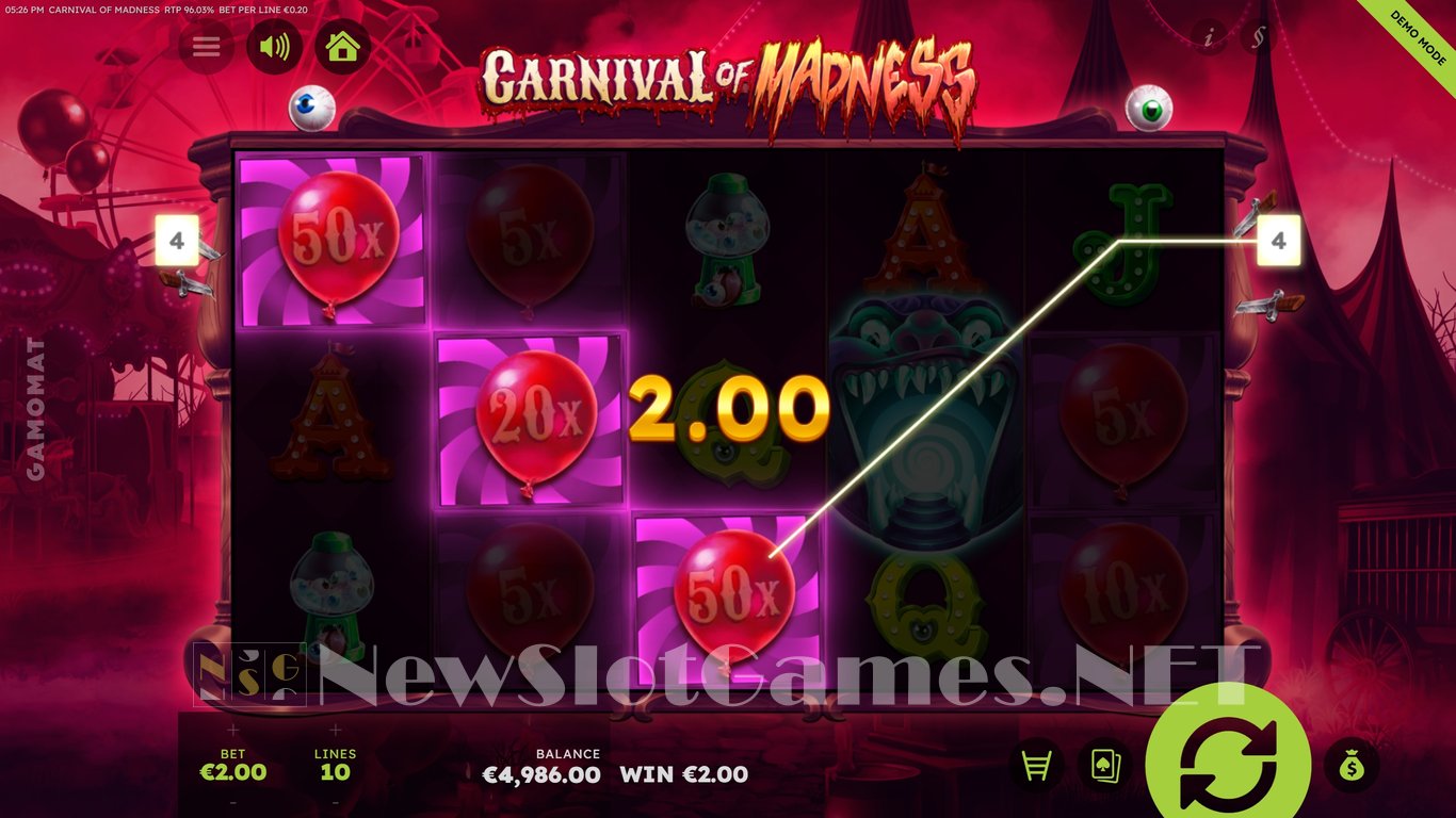 Carnival of Madness Slot Slot Image in Demo - pic. 2
