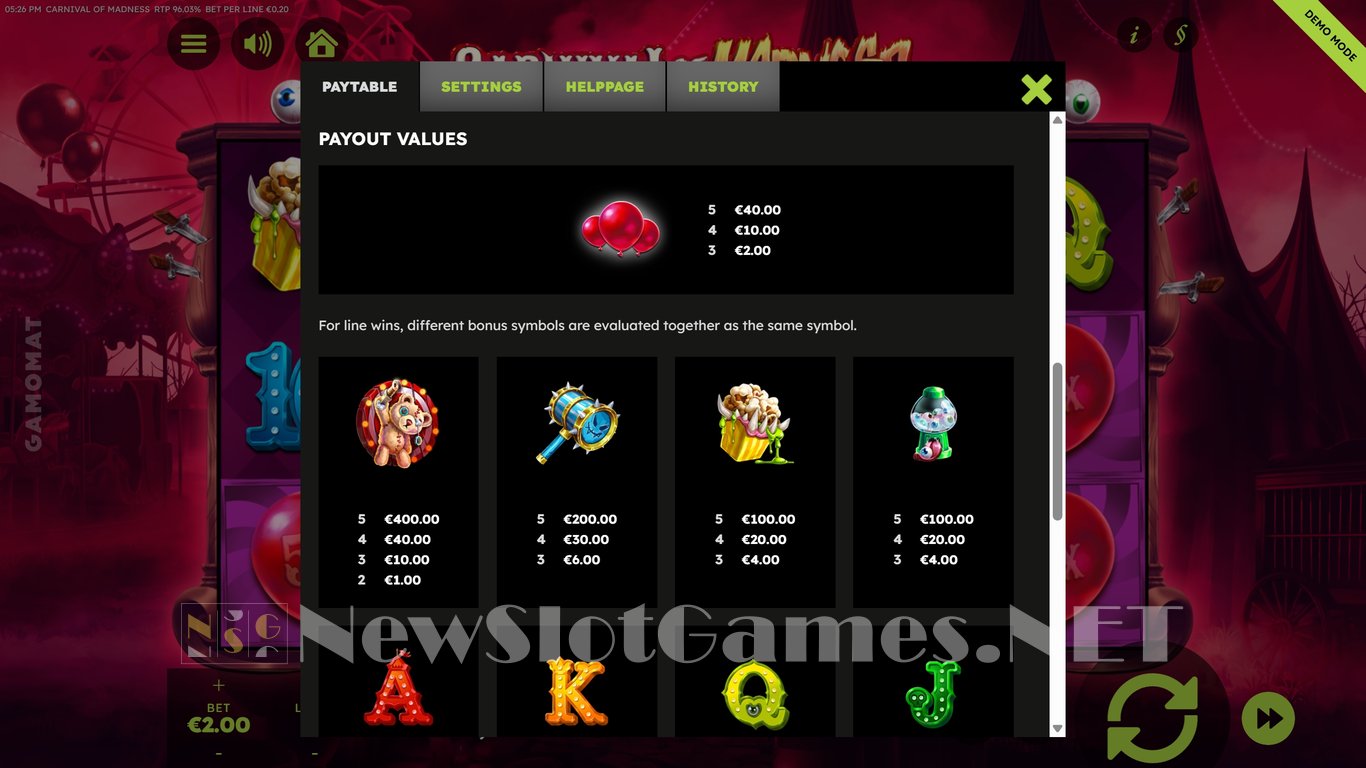Carnival of Madness Slot Slot Image in Demo - pic. 5