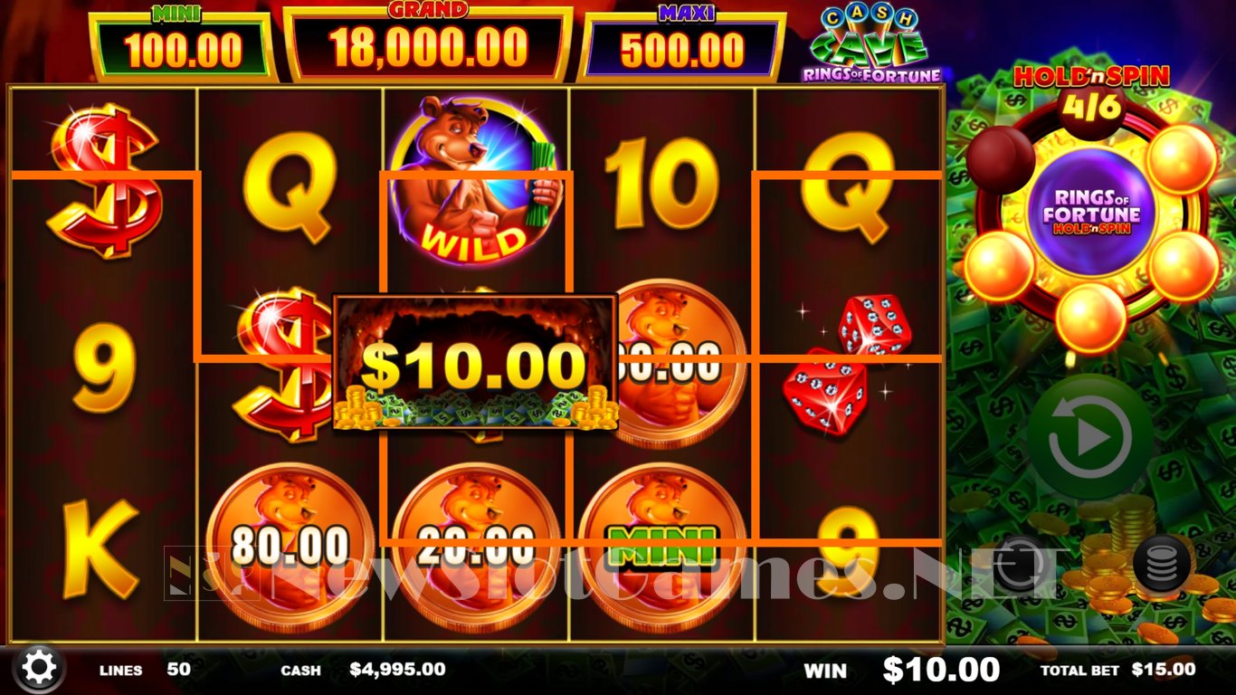 Cash Cave Rings of Fortune Slot Demo Image