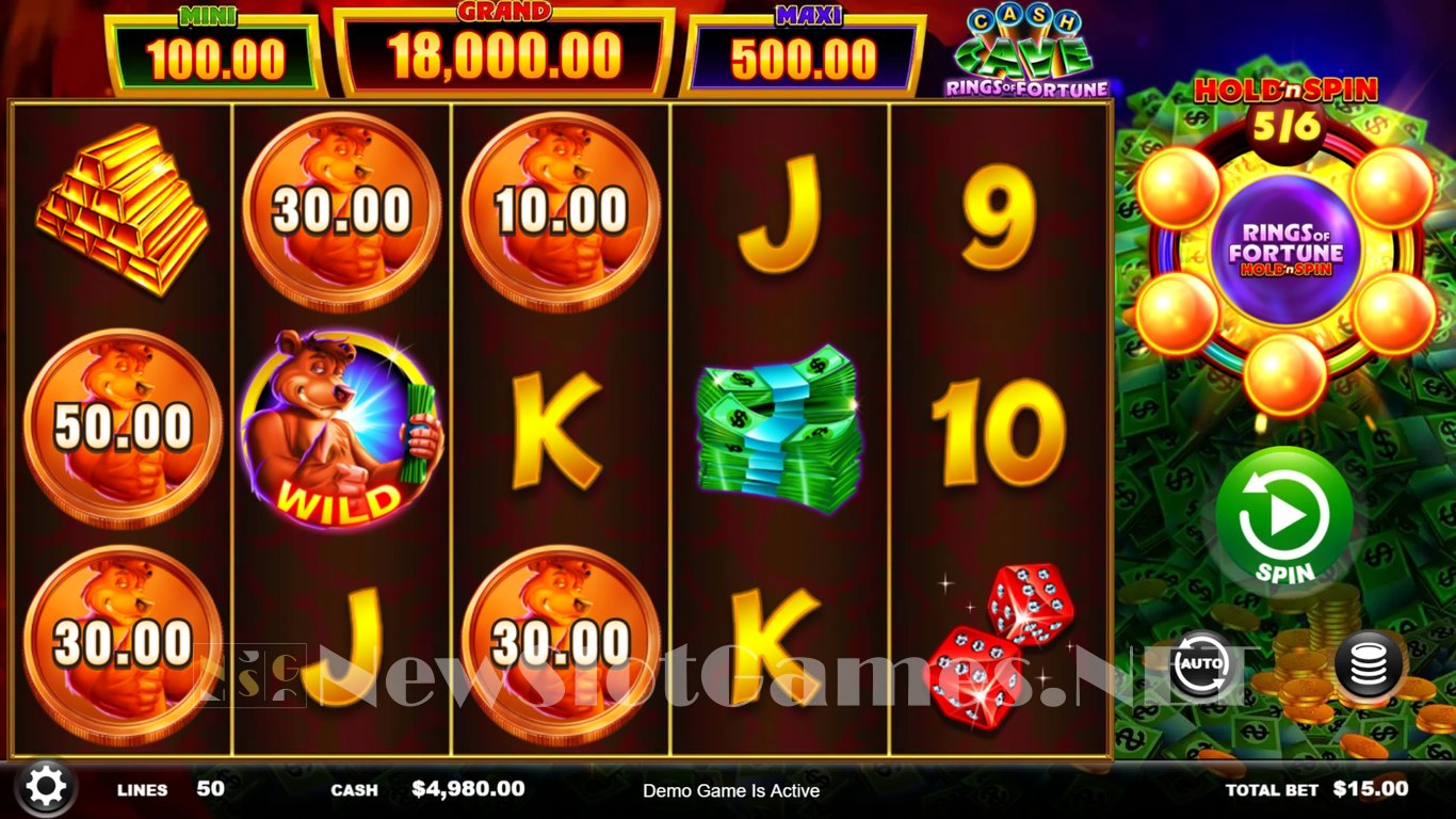Cash Cave Rings of Fortune Slot Slot Image in Demo - pic. 2