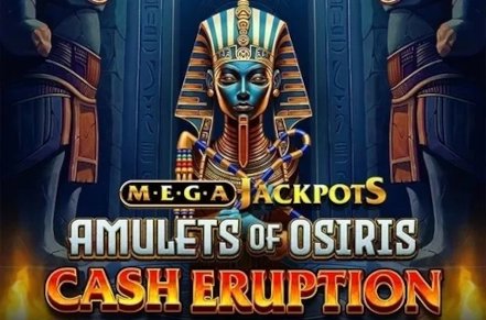 Cash Eruption MegaJackpots Amulets of Osiris Slot Logo