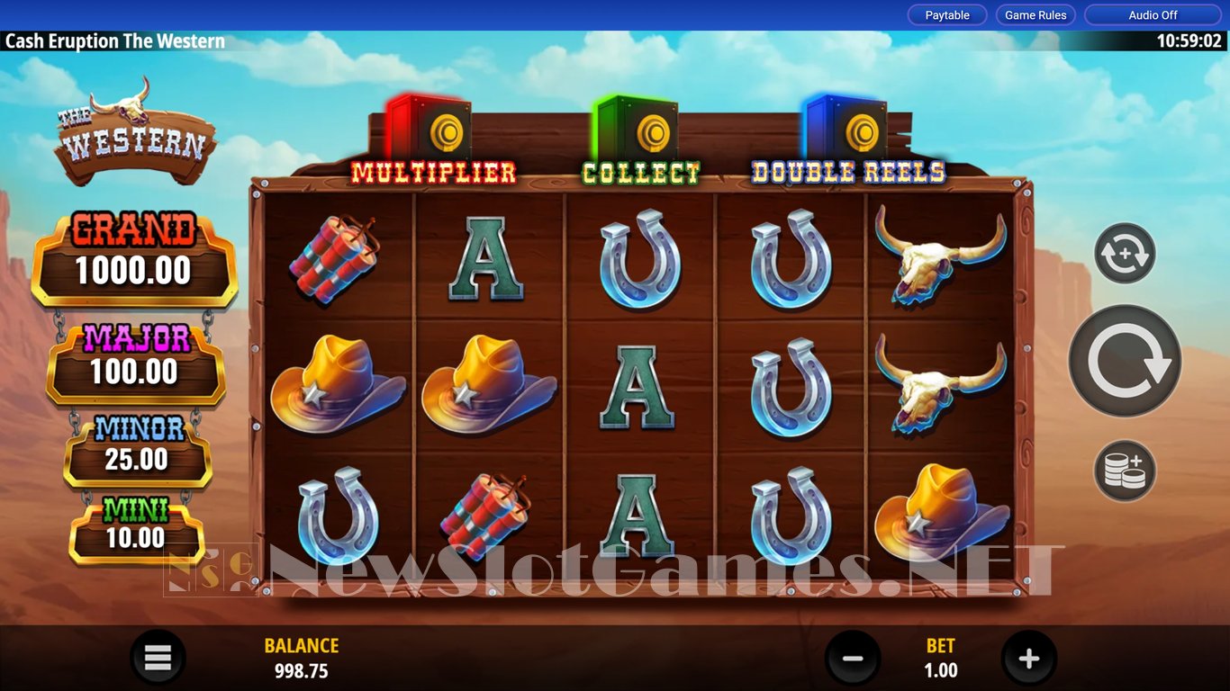 Cash Eruption The Western Slot Demo Image
