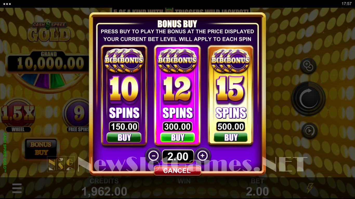 Cash Spree Gold Slot Slot Image in Demo - pic. 4