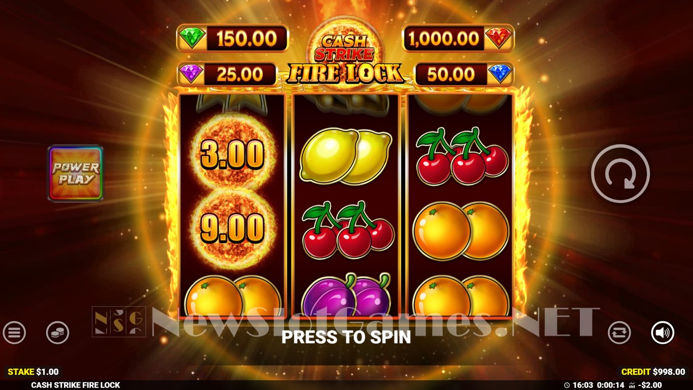 Cash Strike Fire Lock Slot Demo Image