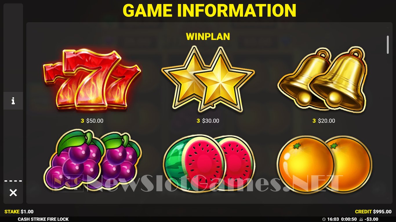 Cash Strike Fire Lock Slot Slot Image in Demo - pic. 4