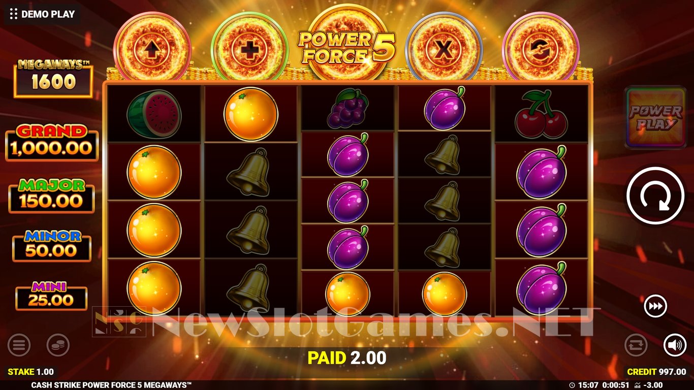 Cash Strike Power Force 5 Megaways Slot Slot Image in Demo - pic. 3