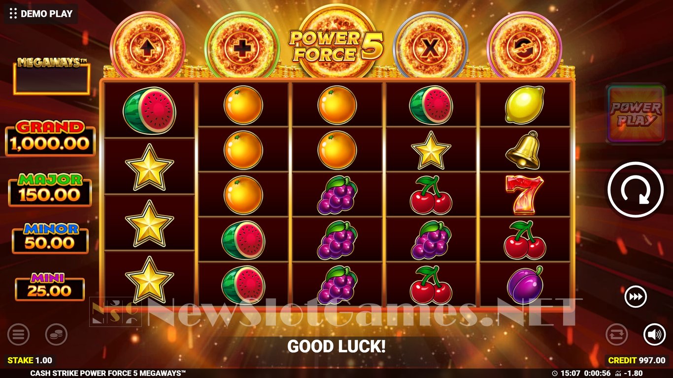 Cash Strike Power Force 5 Megaways Slot Slot Image in Demo - pic. 4