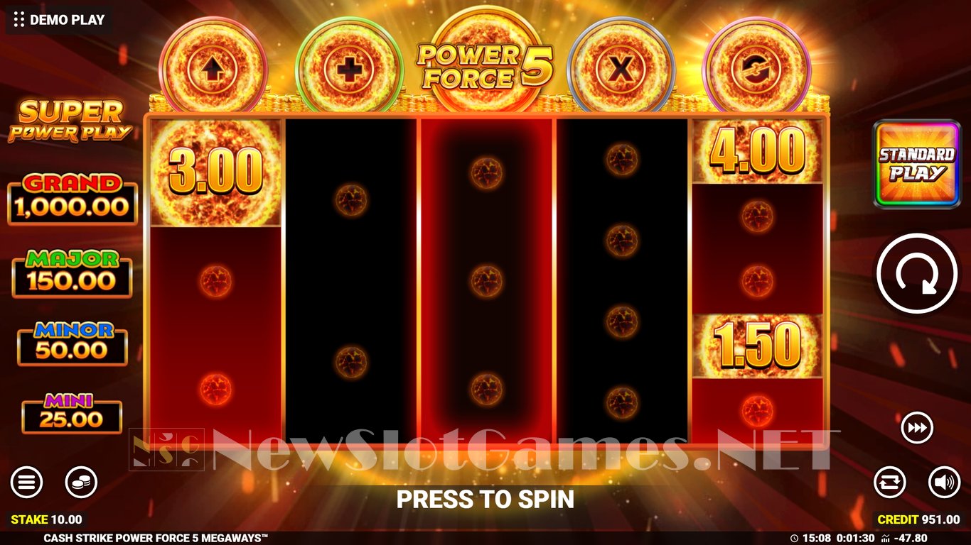 Cash Strike Power Force 5 Megaways Slot Slot Image in Demo - pic. 5