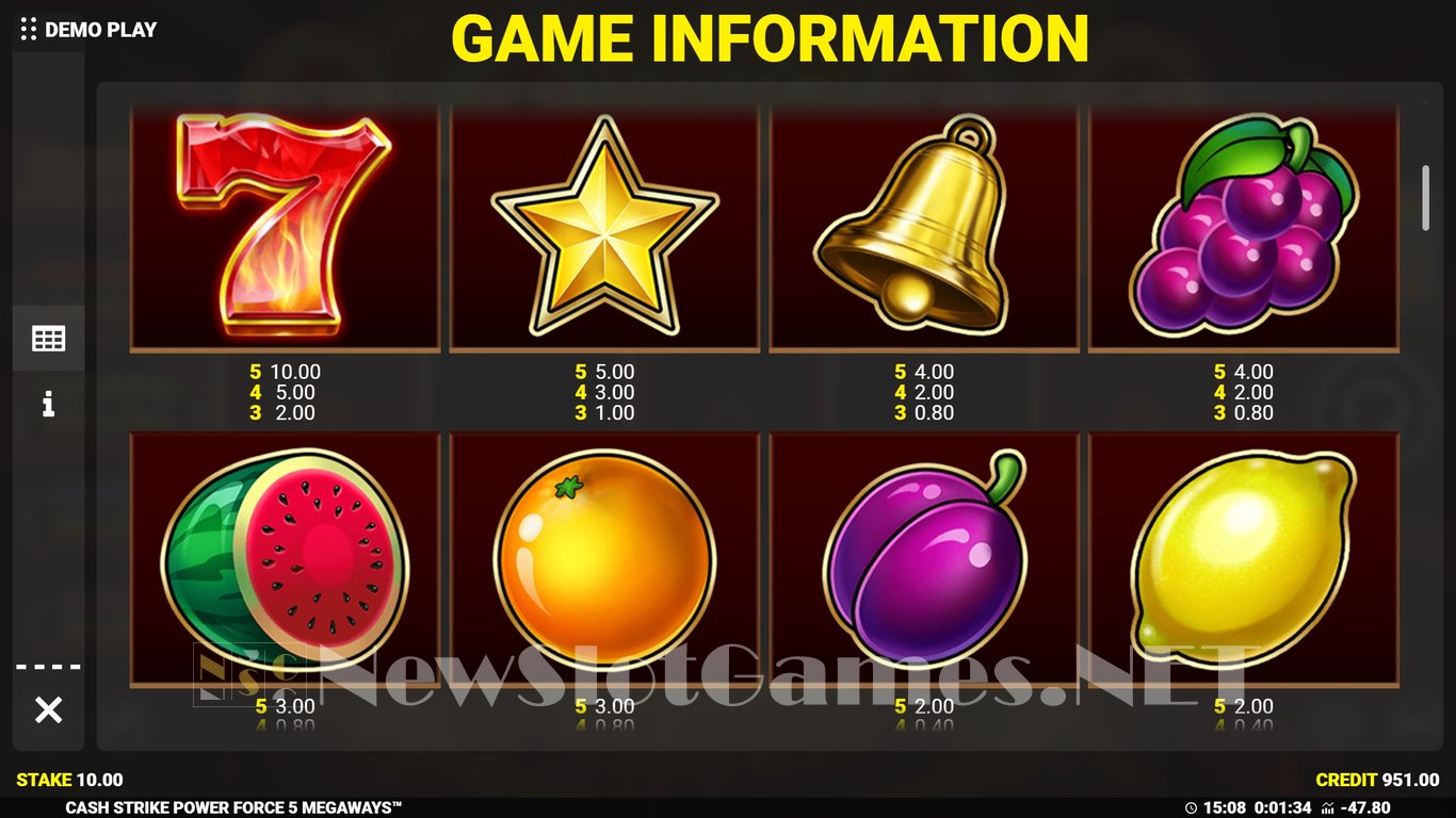 Cash Strike Power Force 5 Megaways Slot Slot Image in Demo - pic. 6
