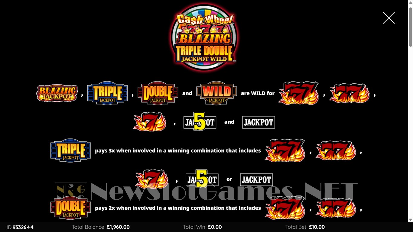 Cash Wheel Blazing 777 Triple Double Jackpot Wild Slot Slot Image in Demo - pic. 3