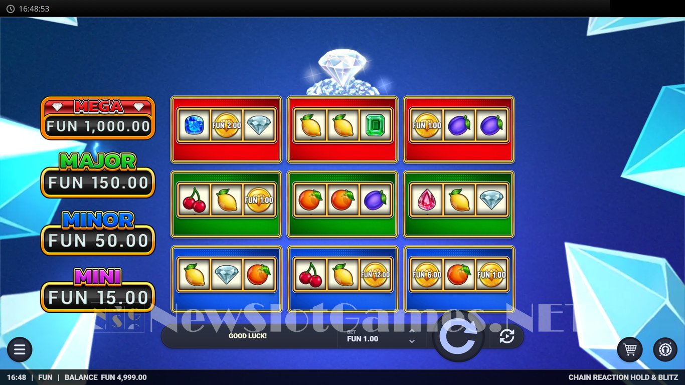 Chain Reaction Hold & Blitz Slot Demo Image