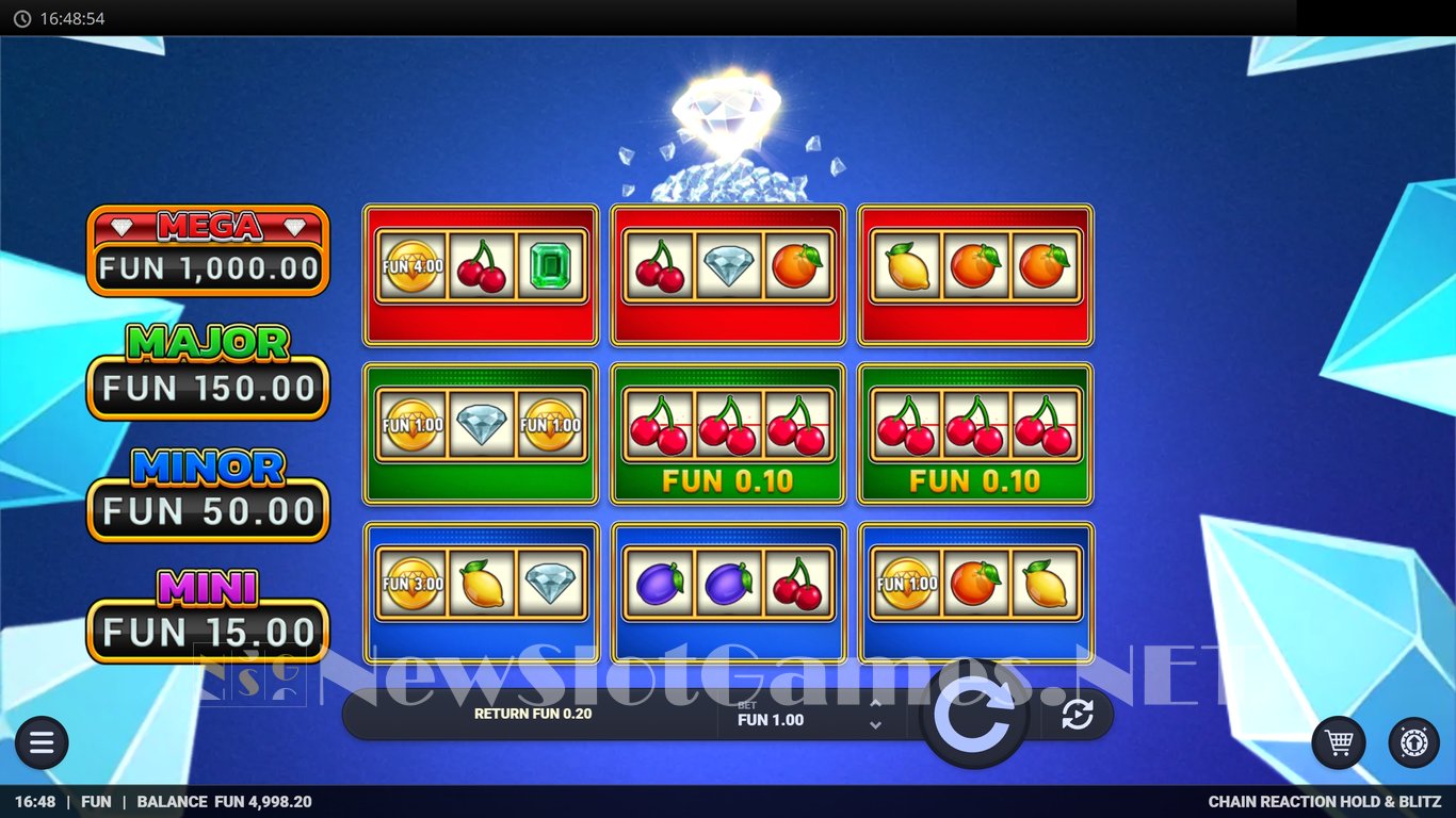 Chain Reaction Hold & Blitz Slot Slot Image in Demo - pic. 2