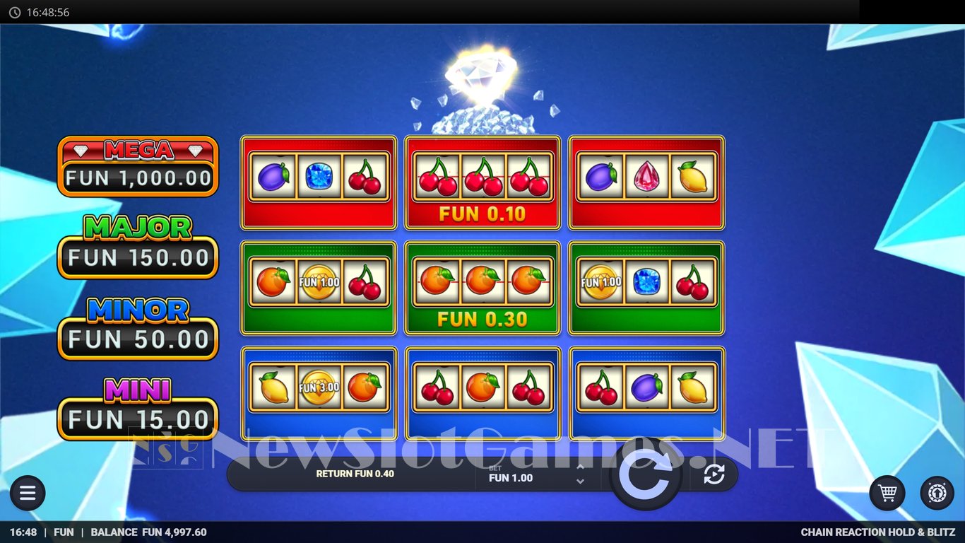 Chain Reaction Hold & Blitz Slot Slot Image in Demo - pic. 3