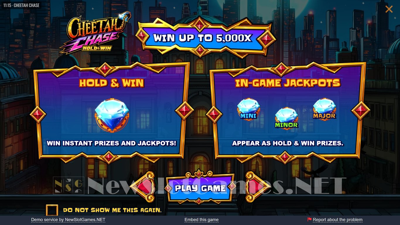 Cheetah Chase Slot Demo Image