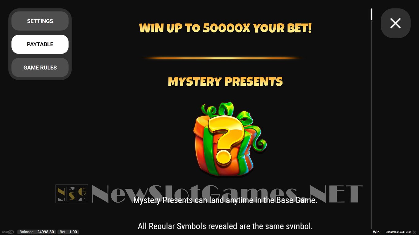 Christmas Gold Heist Slot Slot Image in Demo - pic. 3