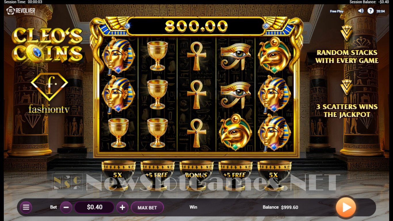 Cleos Coins - Fashion TV Slot Demo Image