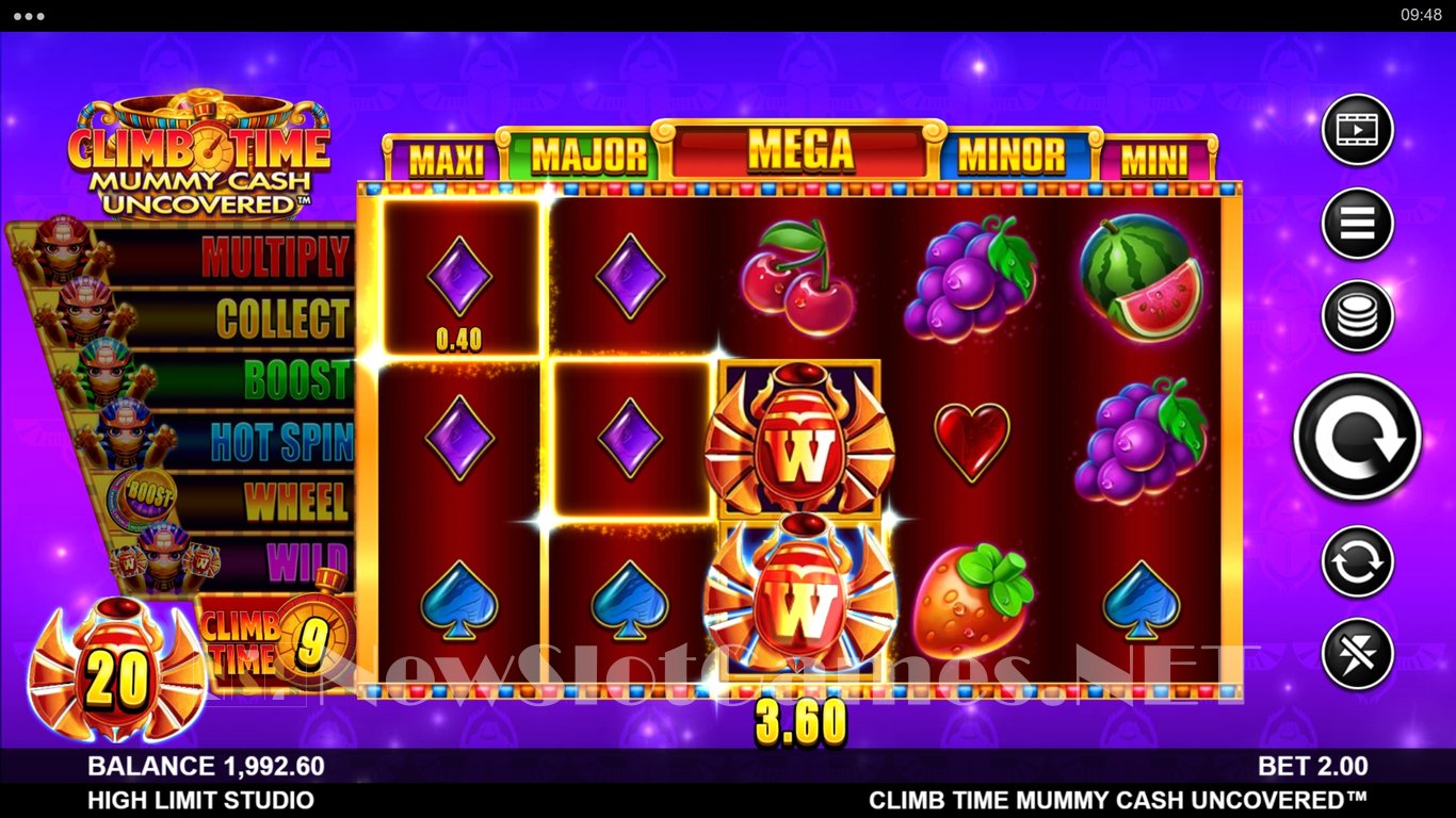 Climb Time Mummy Cash Uncovered Slot Demo Image
