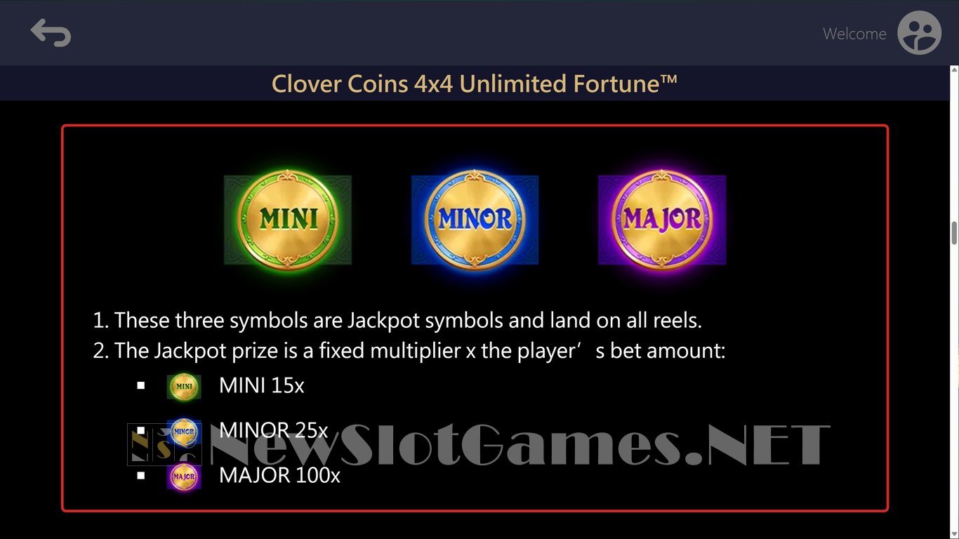 Clover Coins 4x4 Unlimited Fortune Slot Slot Image in Demo - pic. 7