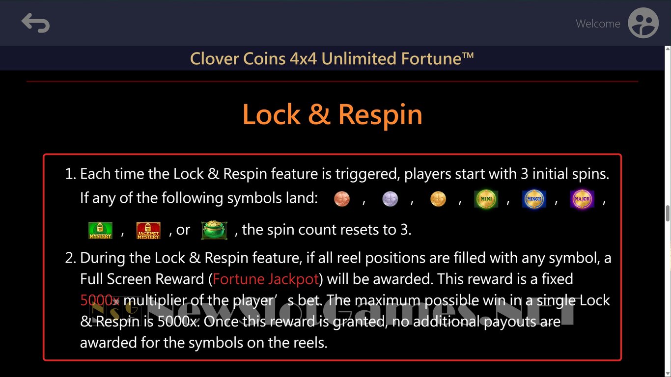 Clover Coins 4x4 Unlimited Fortune Slot Slot Image in Demo - pic. 8