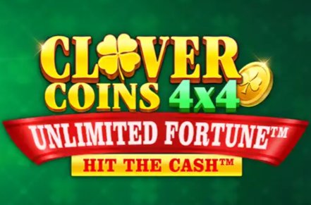 Clover Coins 4x4 Unlimited Fortune Slot Logo