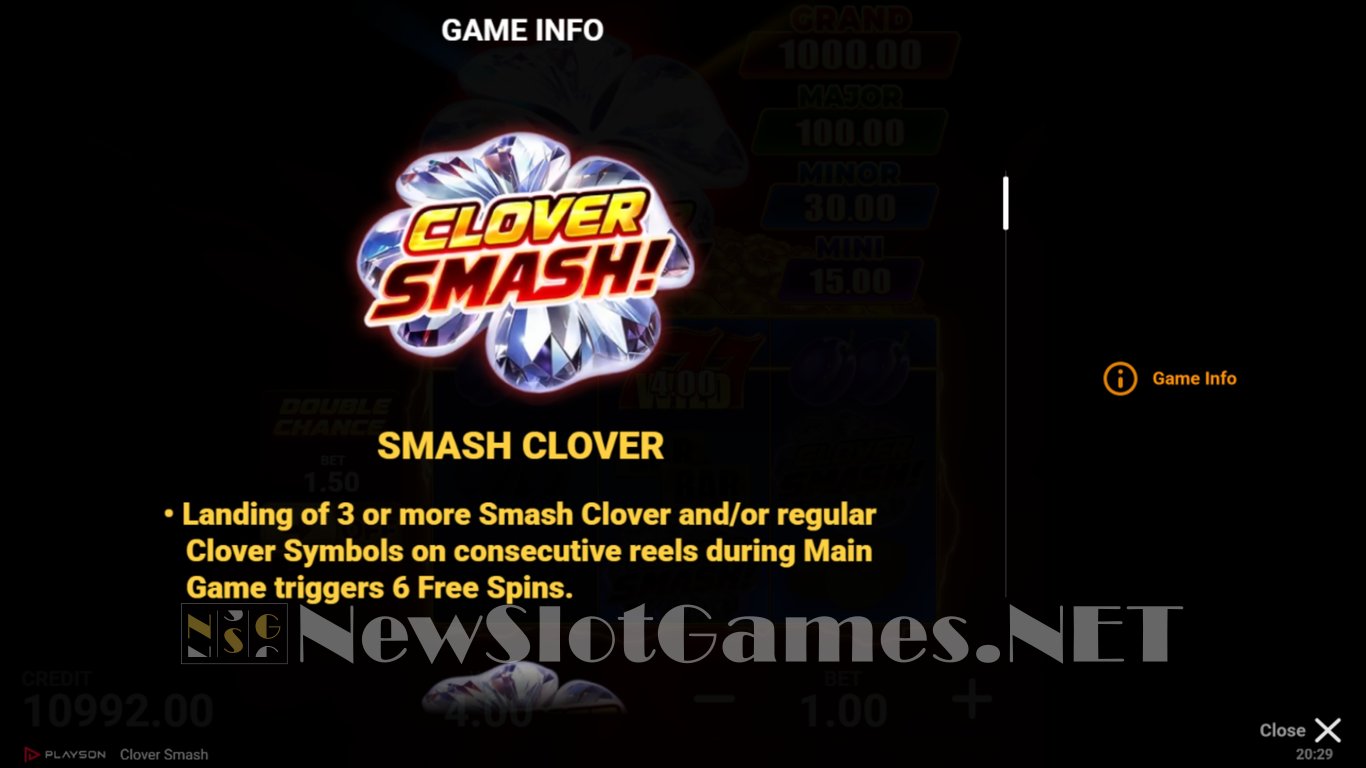 Clover Smash Slot Slot Image in Demo - pic. 3