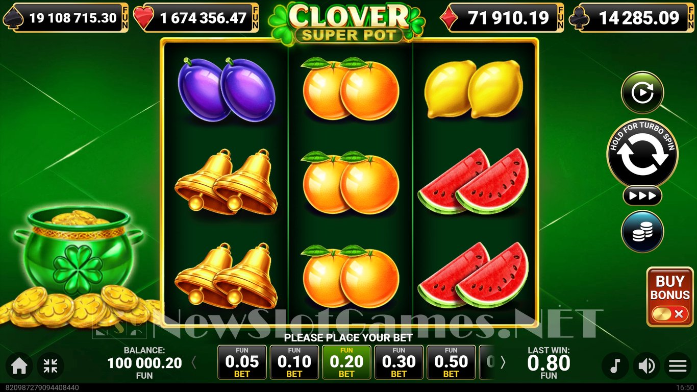Clover Super Pot Slot Slot Image in Demo - pic. 2