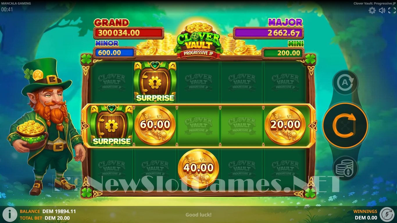 Clover Vault Progressive JP Slot Slot Image in Demo - pic. 3