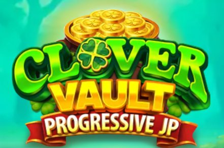 Clover Vault Progressive JP Slot Logo