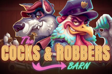 Cocks and Robbers Slot Logo