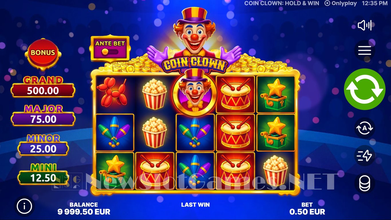 Coin Clown Hold & Win Slot Demo Image